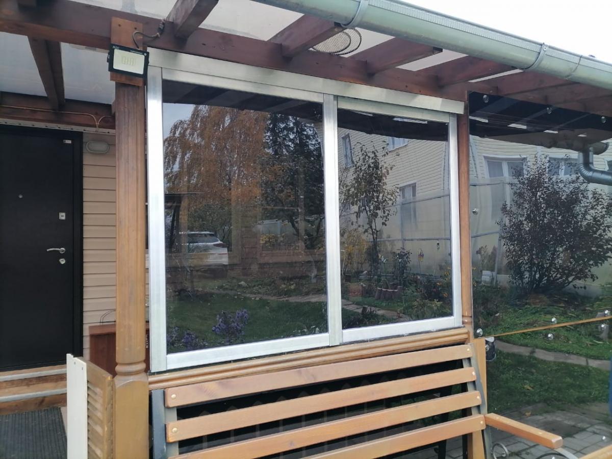 Монтаж съёмных и раздвижных створок