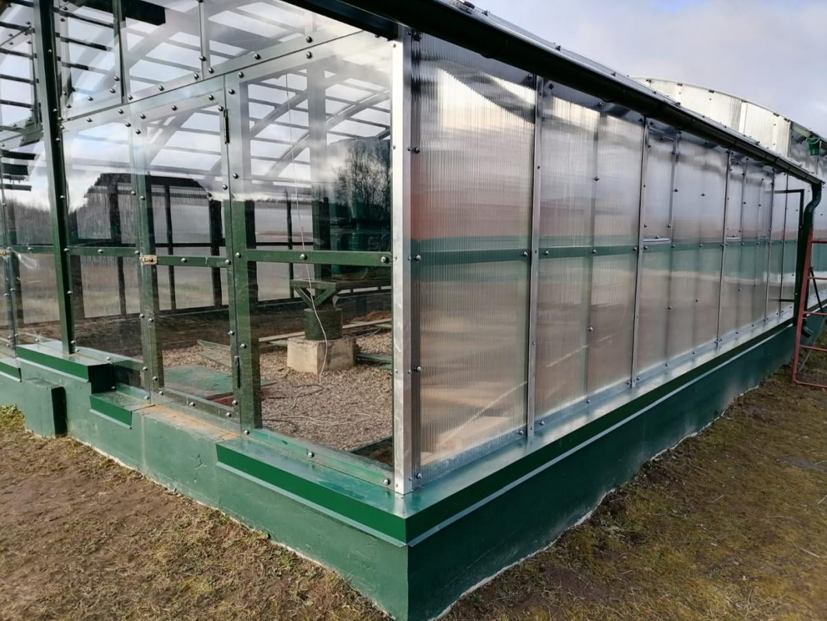 Монтаж промышленных теплиц