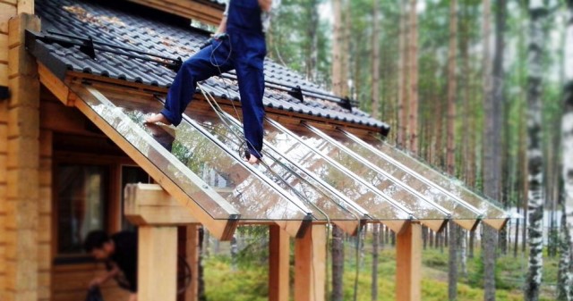 Прозрачные крыши из поликарбоната