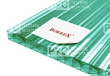 Сотовый поликарбонат 16 мм 2100х7000 мм BORREX зелёный