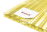 Сотовый поликарбонат 16 мм 2100х12000 мм BORREX жёлтый