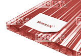 Сотовый поликарбонат 16 мм 2100х12000 мм BORREX красный