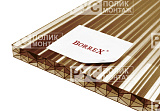 Сотовый поликарбонат 16 мм 2100х5000 мм BORREX коричневый